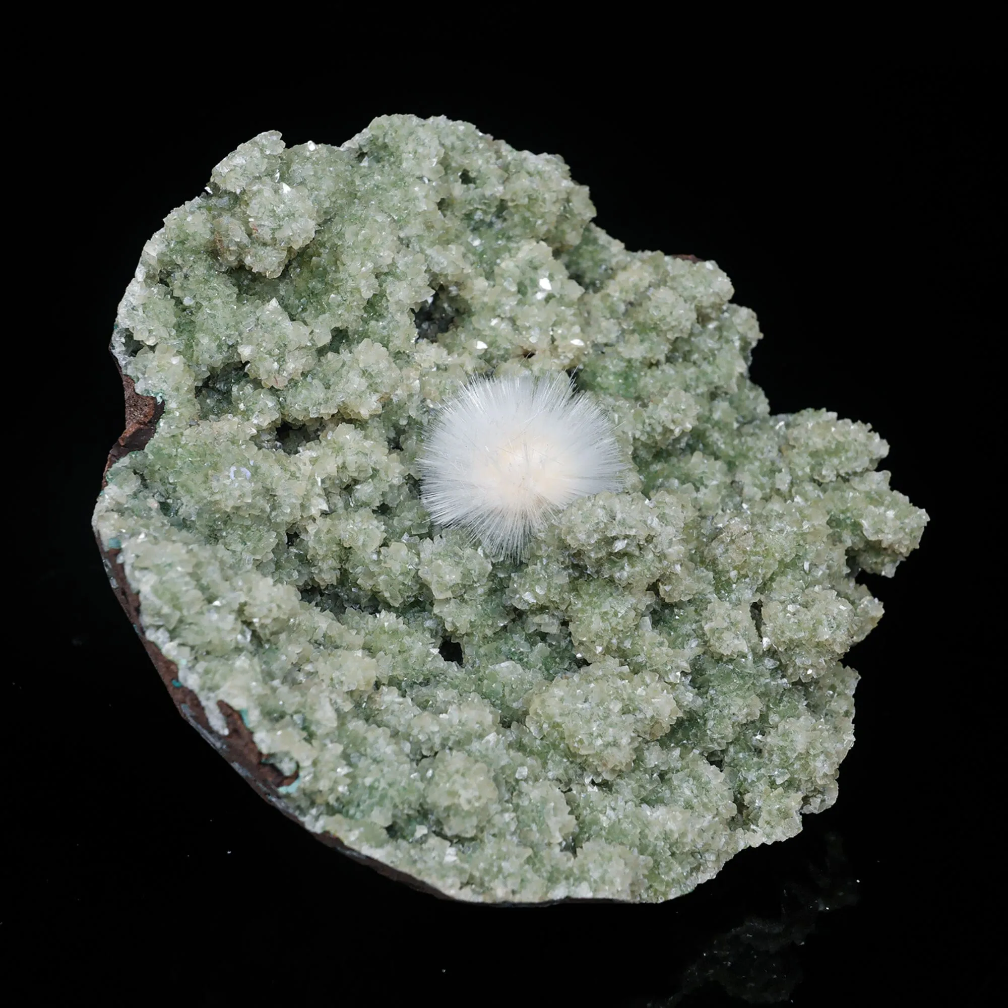 Mesolite with Heulandite Natural Mineral Specimen - image 2