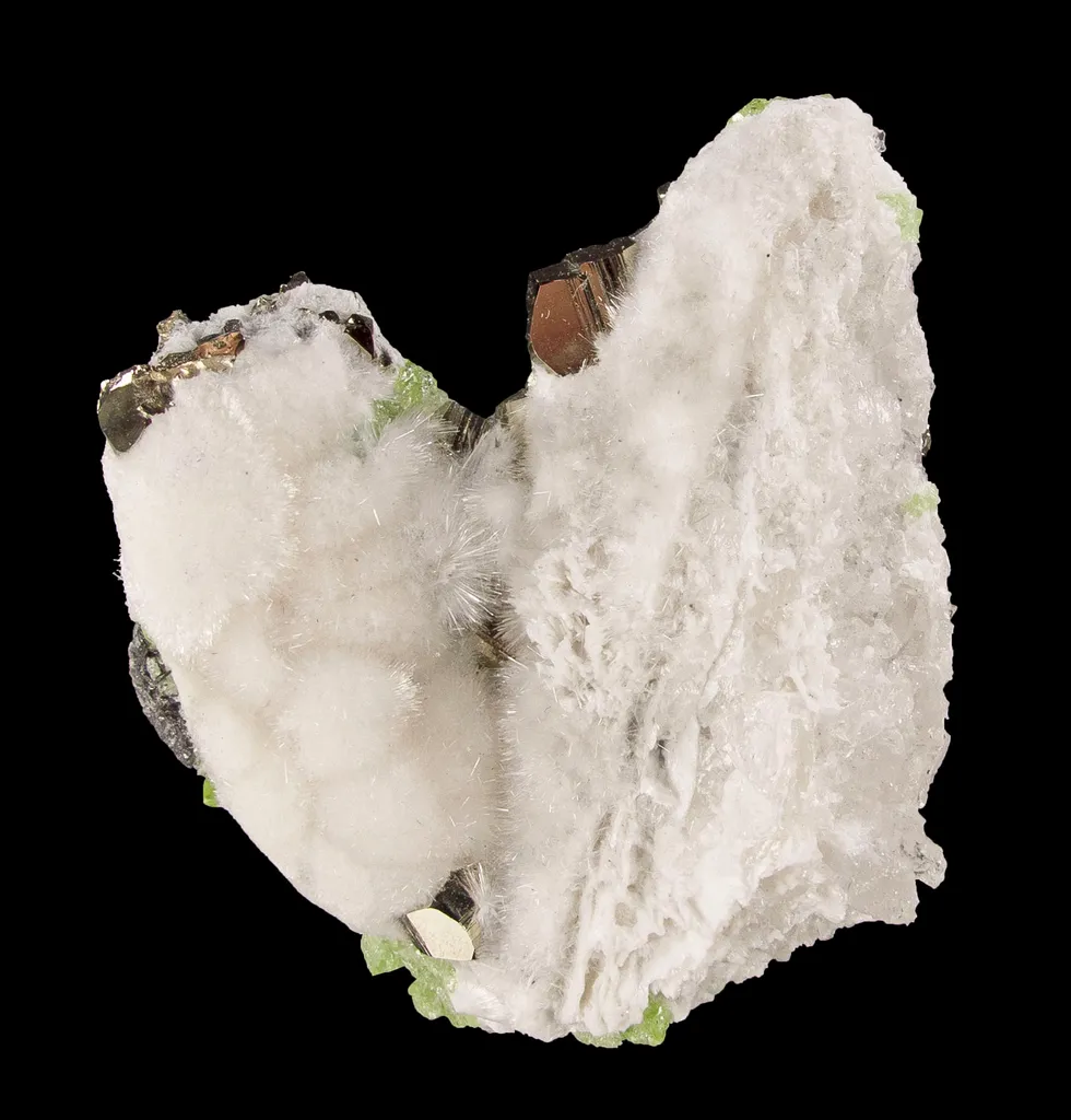 Mesolite With Pyrite image