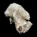 Mesolite with Stilbite on Mordenite - Natural Mineral Specimen - image 6