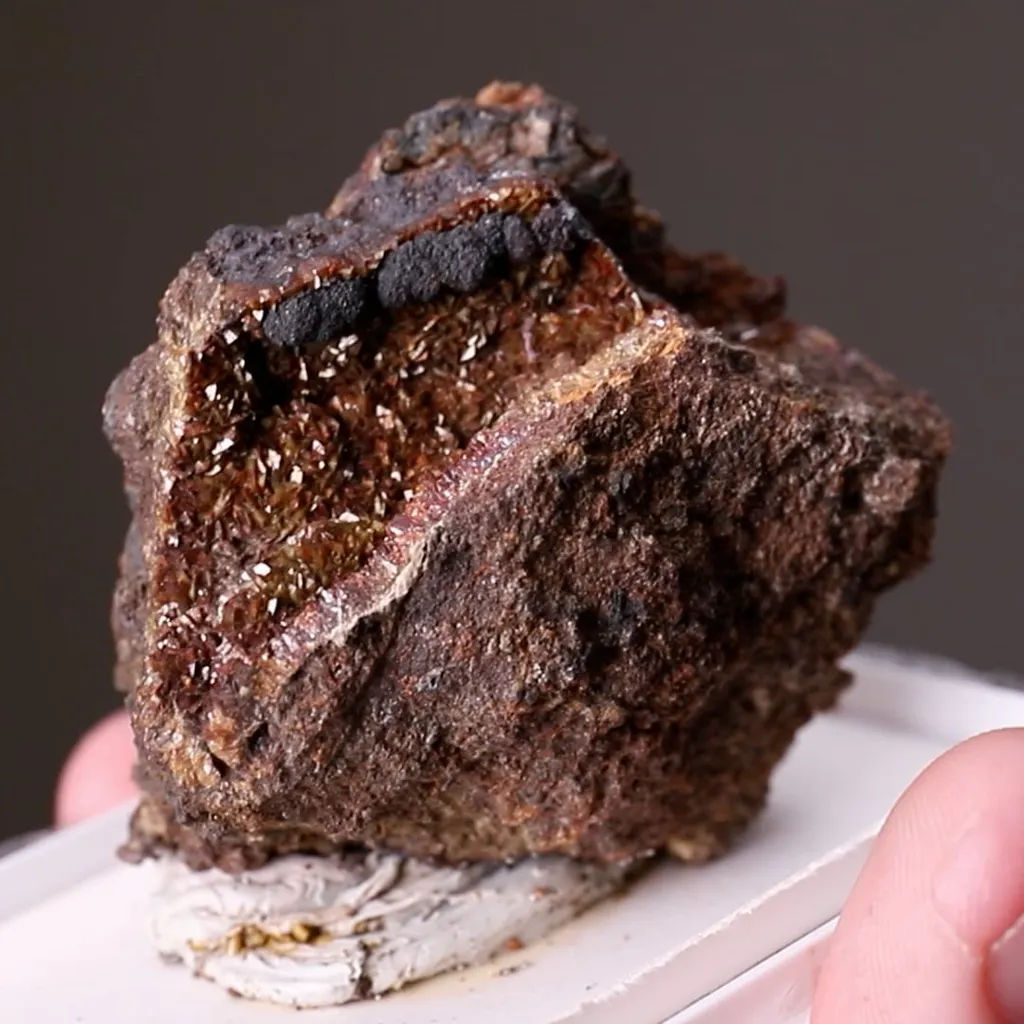 METACINNABAR with Siderite and NATIVE Mercury - image 2