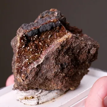 METACINNABAR with Siderite and NATIVE Mercury