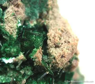 Metatorbernite With Malachite - image 3
