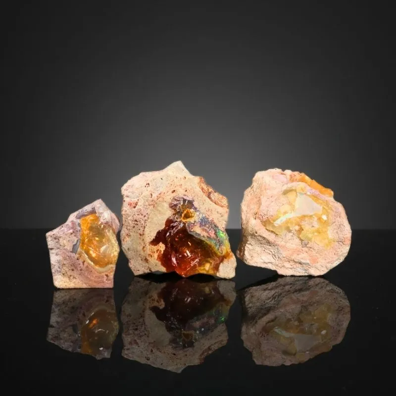 Mexican Fire Opal from Mexico, Queretaro - image 2