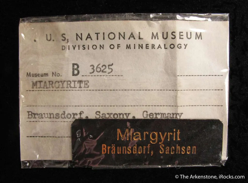 Miargyrite (Type Locality) image