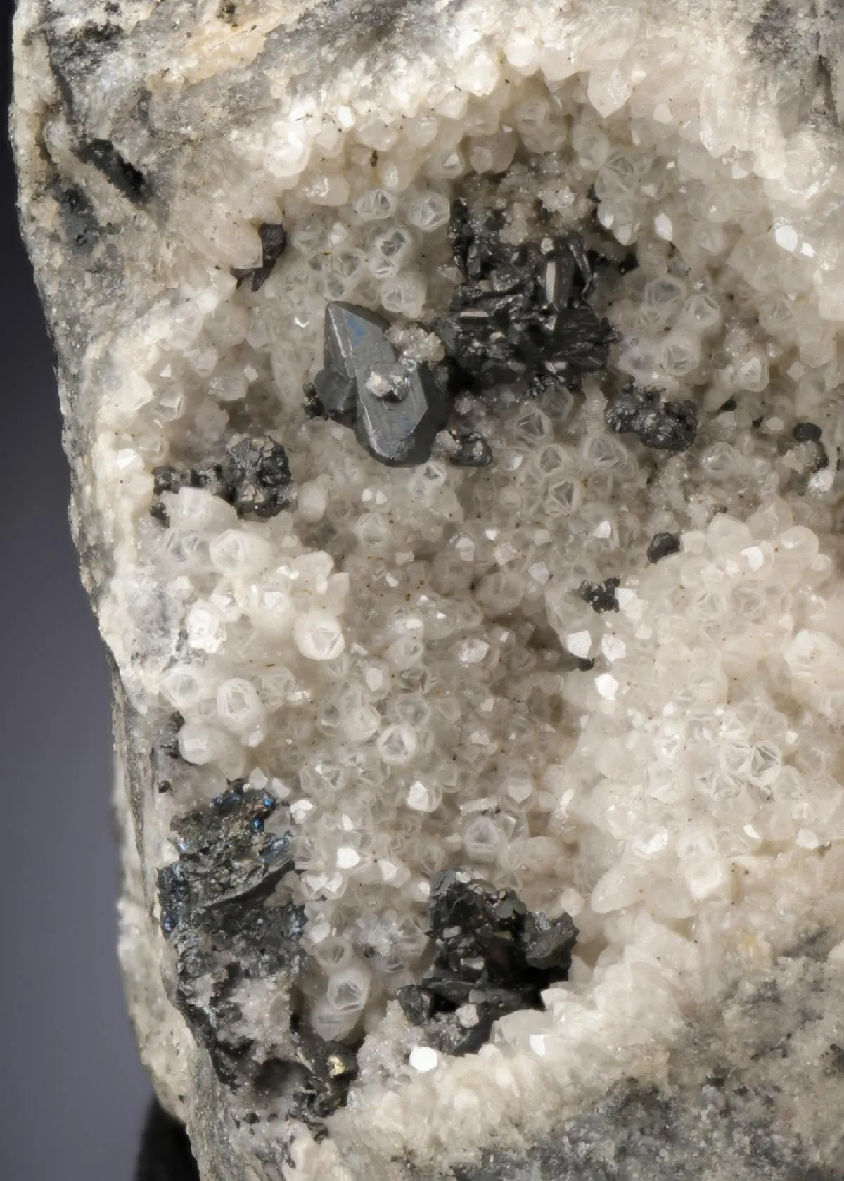 Miargyrite with Pyrargyrite on Quartz - image 1