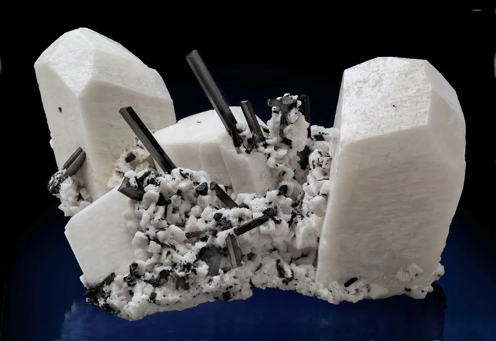 Microcline, Schorl image