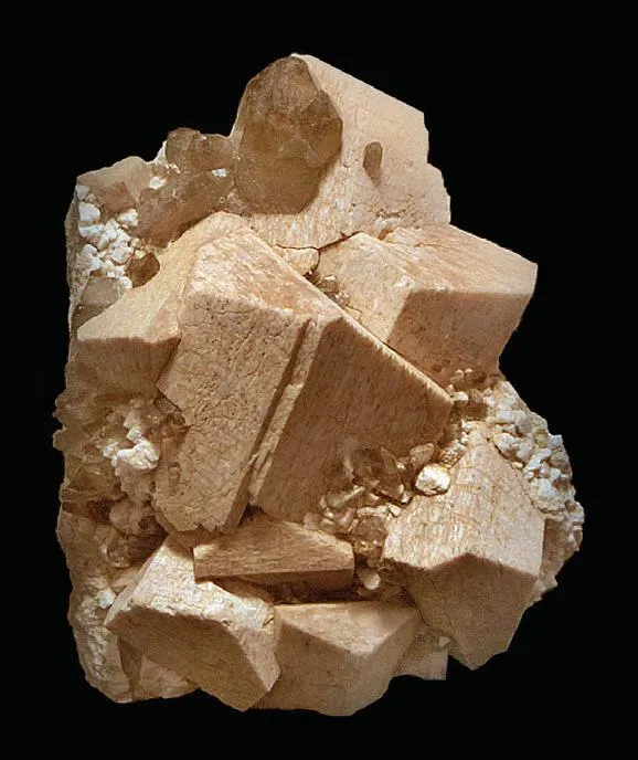 Microcline, Smoky Quartz image