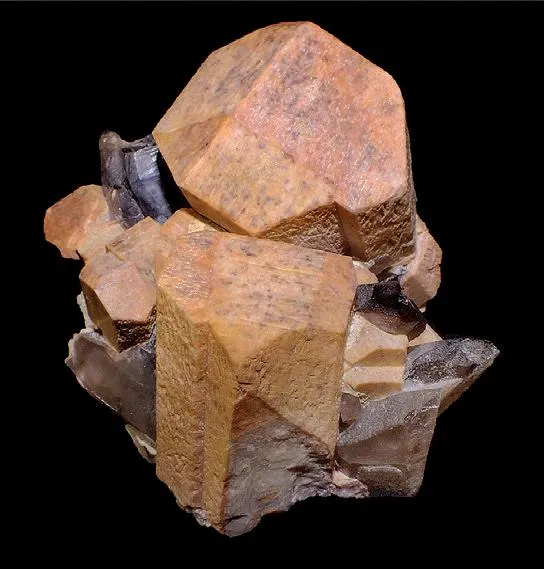 Microcline, Smoky Quartz image