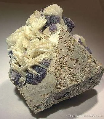 Microcline (Twinned) With Albite & Lepidolite - image 2