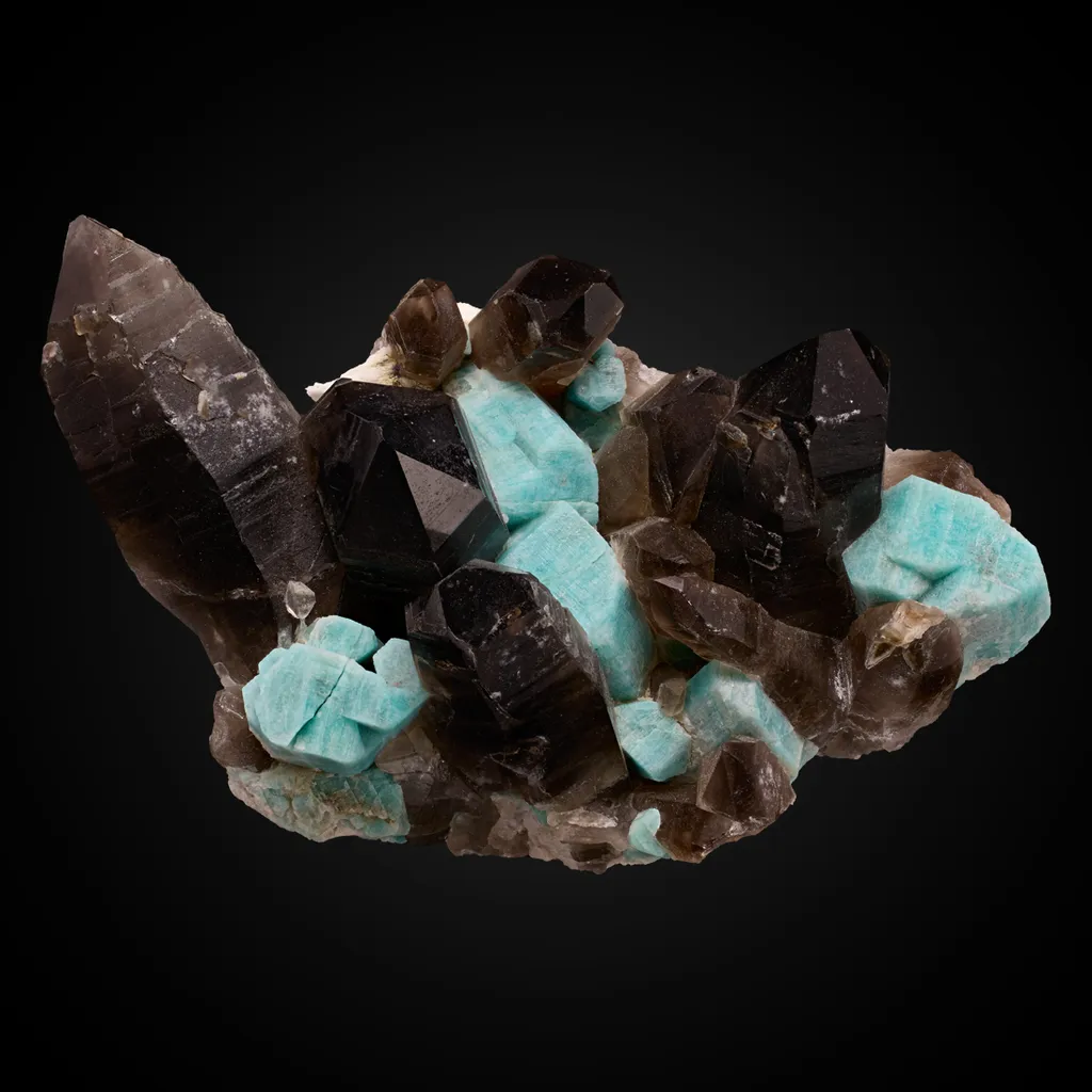 Microcline v. Amazonite, Quartz v. Smoky image