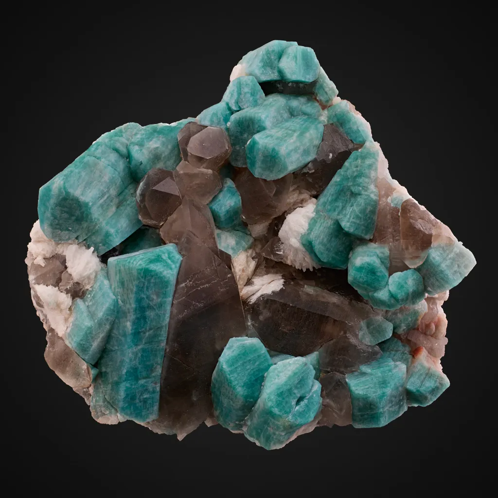 Microcline v. Amazonite, Quartz v. Smoky image