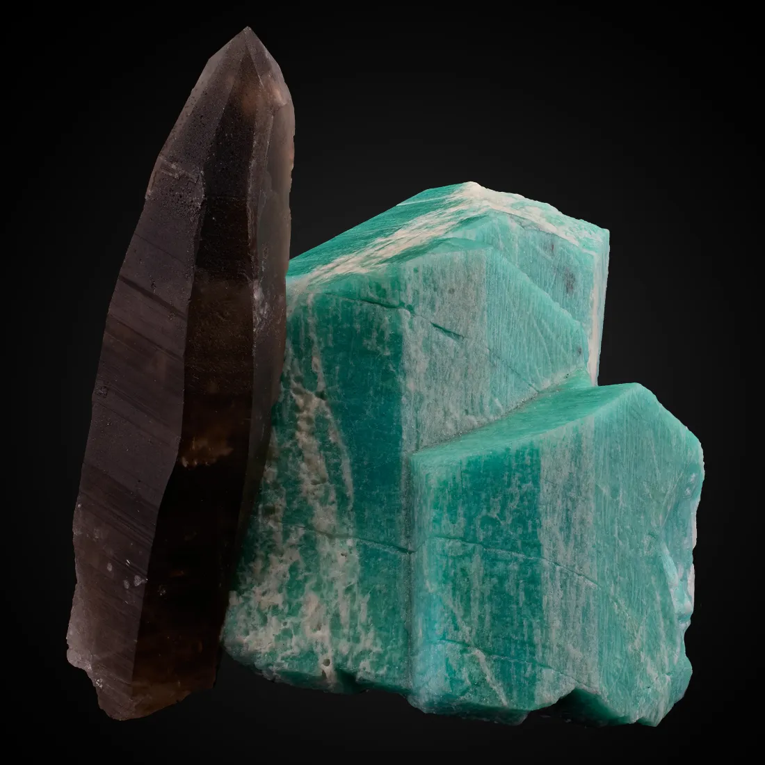 Microcline v. Amazonite, Quartz v. Smoky - image 1