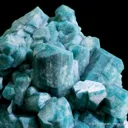 Microcline var. Amazonite on Albite - image 2