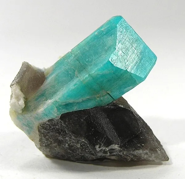 Microcline (Var: Amazonite), Quartz (Var: Smoky Quartz), Albite - image 1
