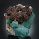 Microcline var Amazonite, Romanechite from the Lake George area, Colorado, USA - image 1