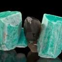 Microcline, Var Amazonite & Smoky Quartz - image 1