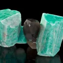 Microcline, Var Amazonite & Smoky Quartz - image 2