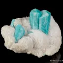 Microcline var. Amazonite with Albite var. Cleavelandite - image 4
