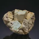 Microcline var. Amazonite with Smoky Quartz - image 1