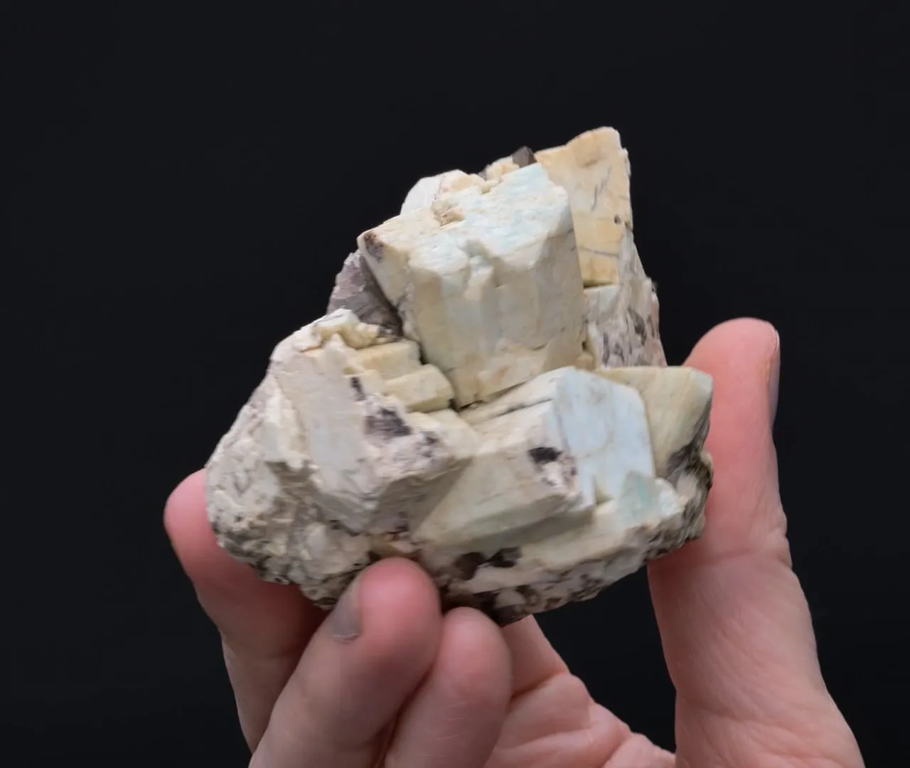 Microcline var. Amazonite with Smoky Quartz - image 2