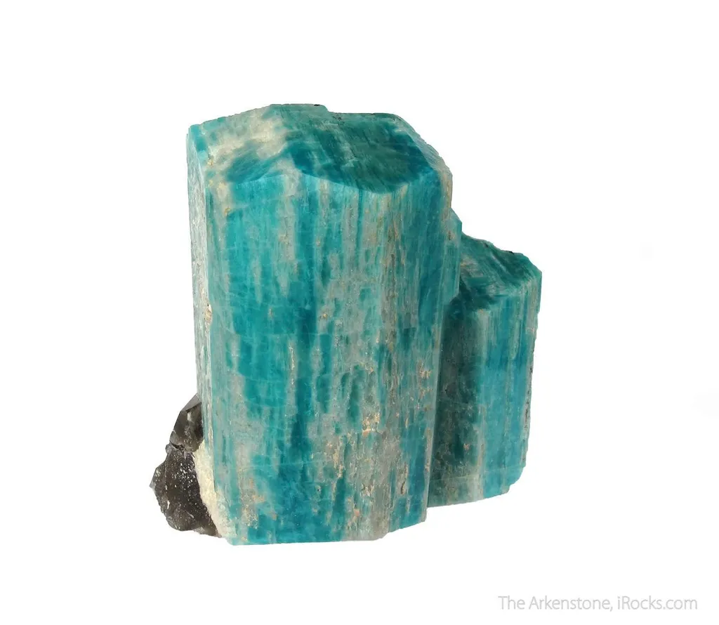Microcline var. Amazonite with Smoky Quartz - image 2