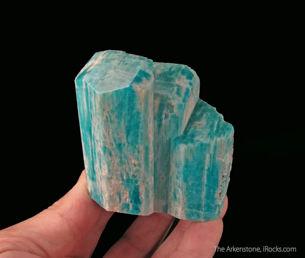 Microcline var. Amazonite with Smoky Quartz - image 4
