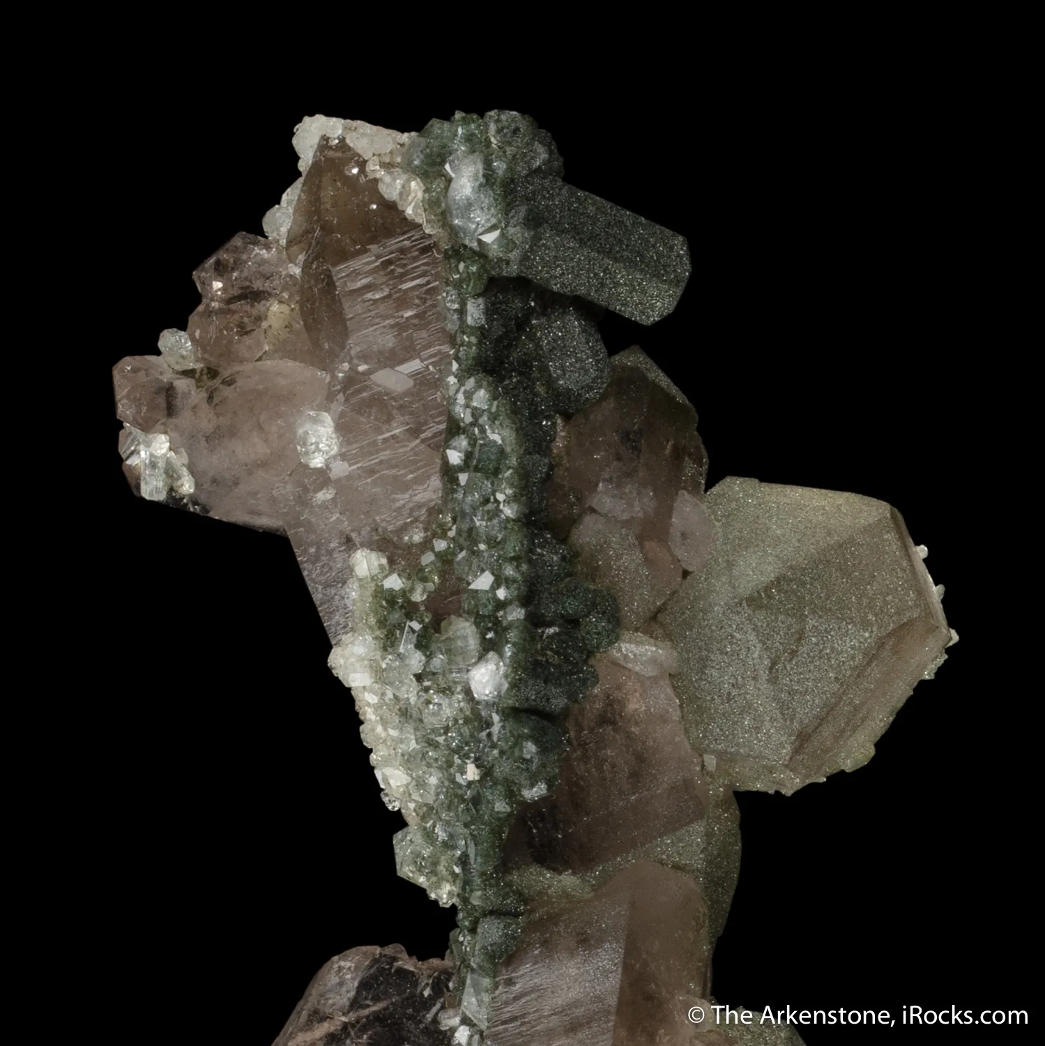 Milarite on Quartz - image 2