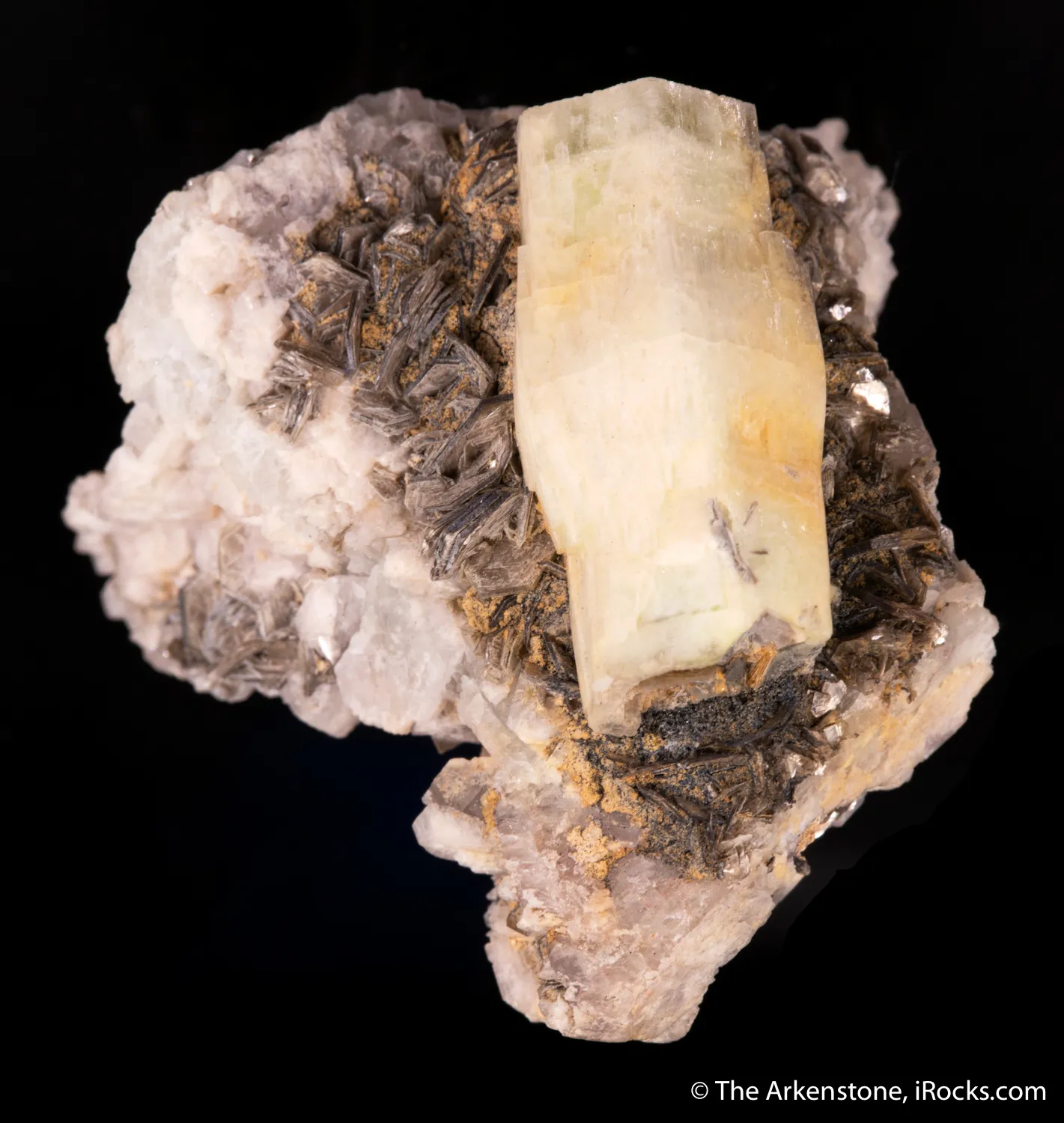 Milarite with Muscovite and Albite - image 5