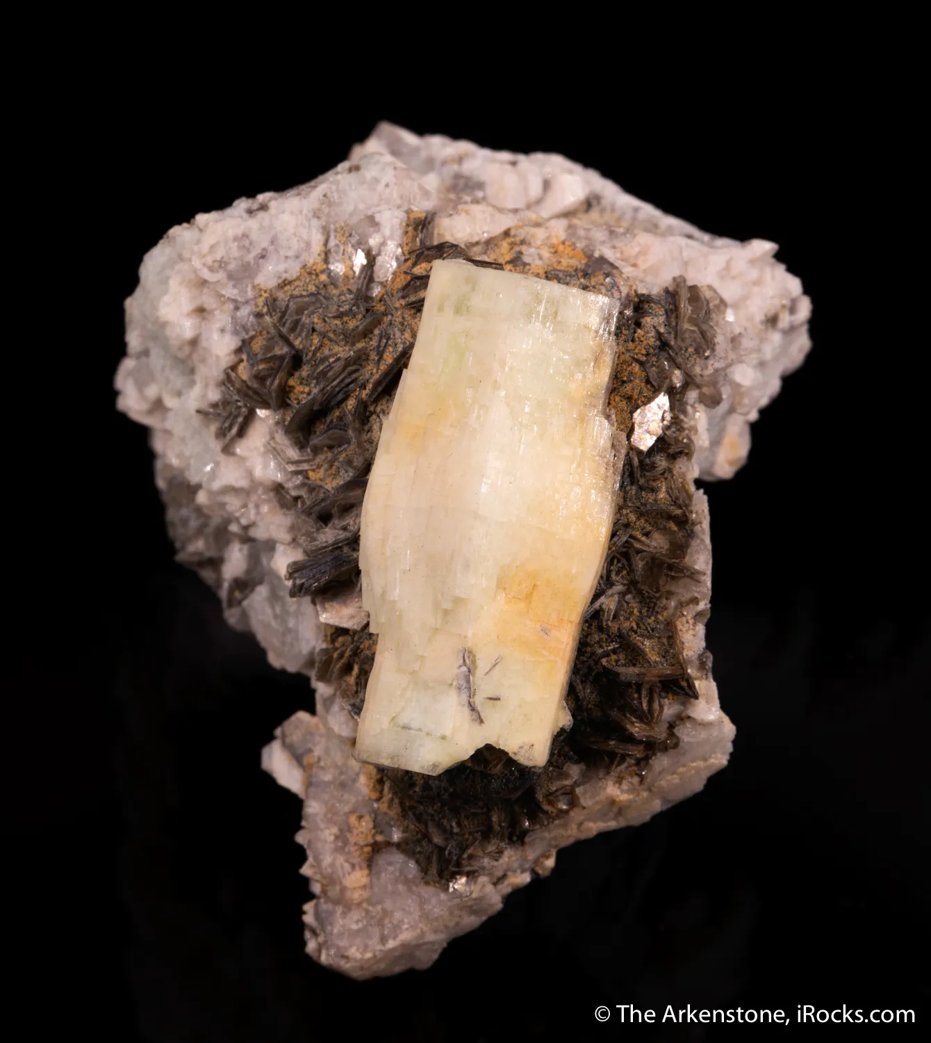 Milarite with Muscovite and Albite - image 1