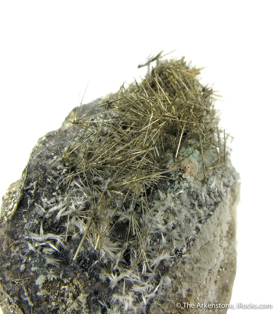 Millerite and Calcite on Pyrite - image 6