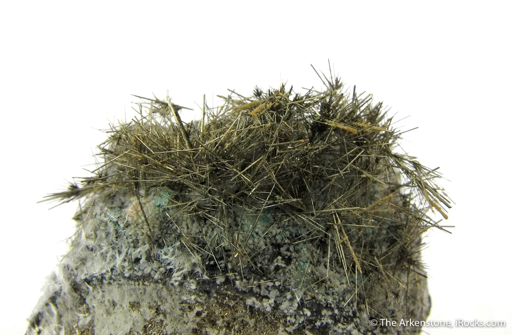 Millerite and Calcite on Pyrite - image 5