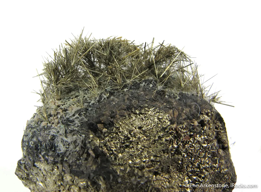 Millerite and Calcite on Pyrite - image 2