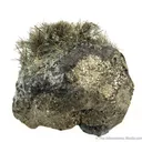 Millerite and Calcite on Pyrite - image 1