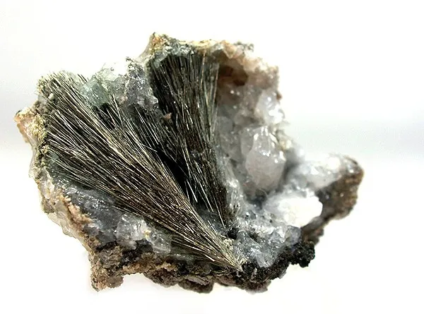 Millerite, Calcite image
