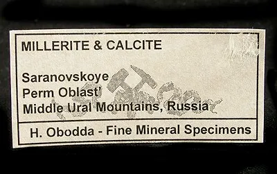 Millerite, Calcite - image 2