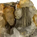 Millerite in Calcite Geode - image 2