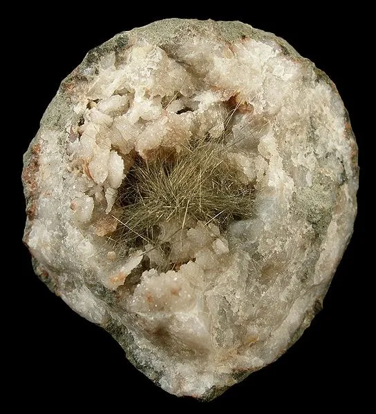 Millerite, Quartz image