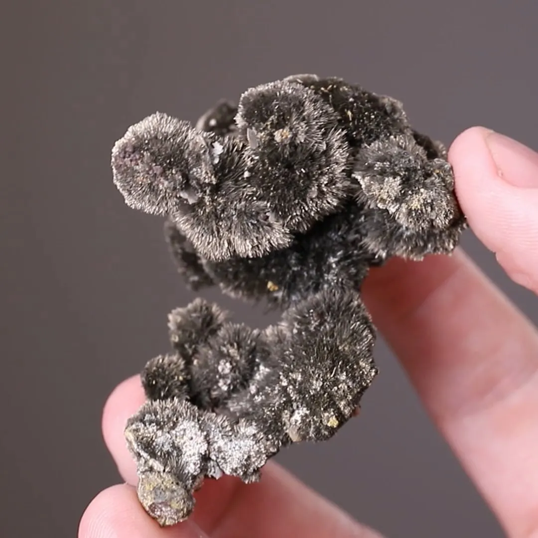 Millerite with Baryte on Siderite - image 2