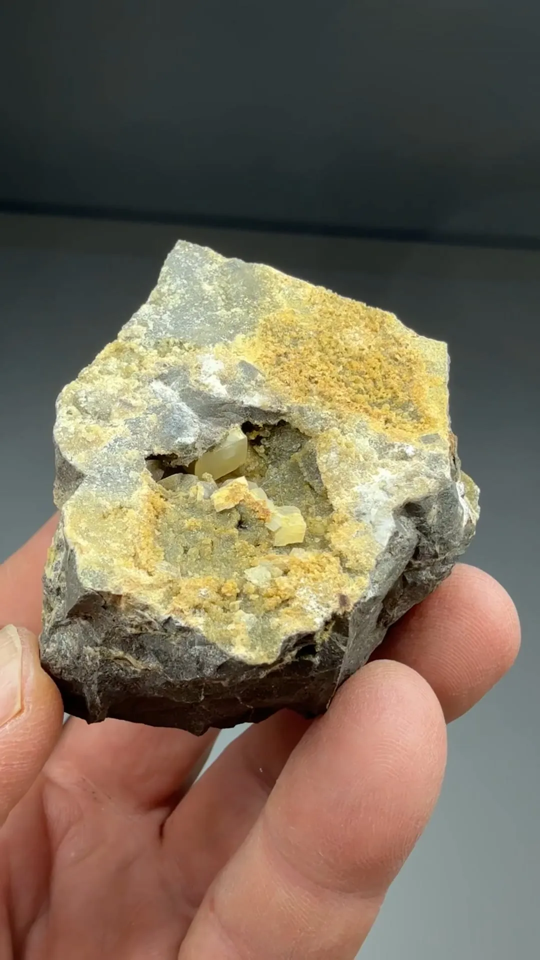 Millerite with Siderite, Calcite - image 2