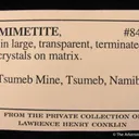 Mimetite (1971 Gem Pocket) - image 6