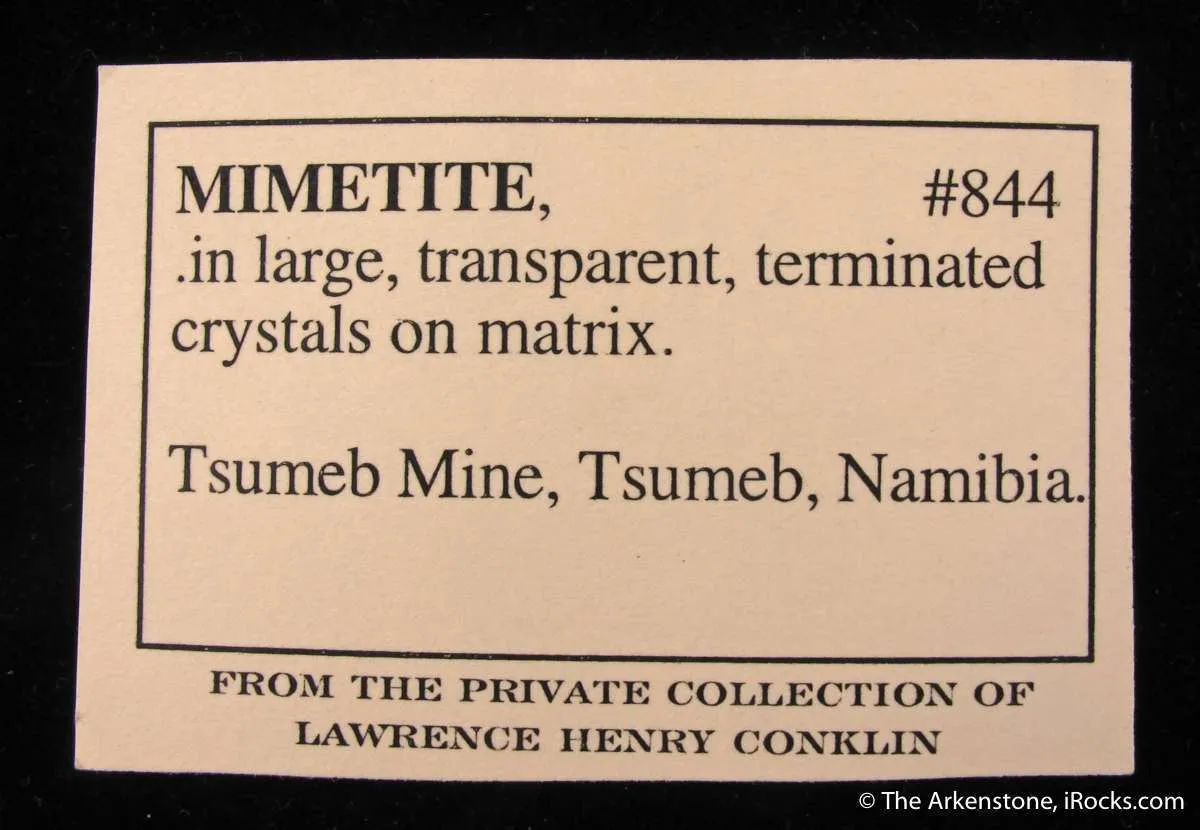 Mimetite (1971 Gem Pocket) - image 6