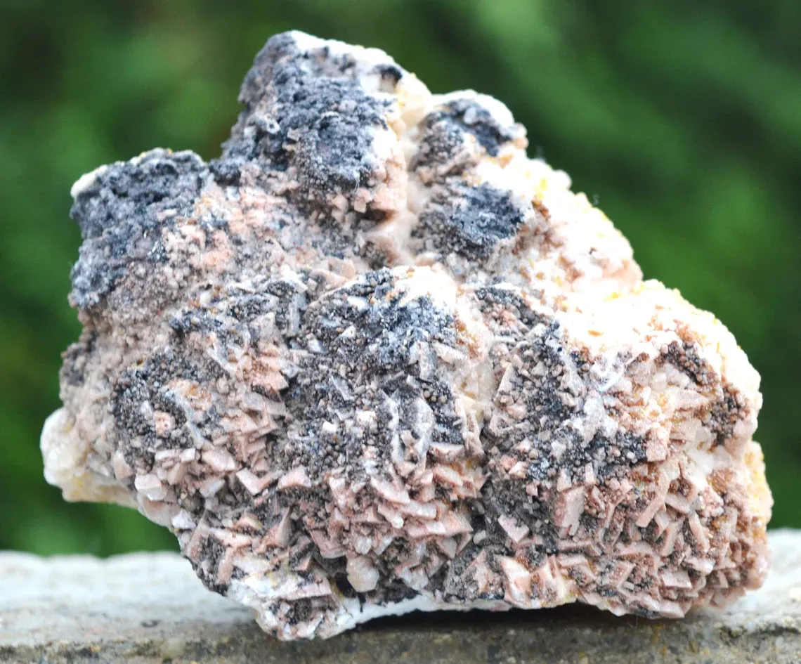 Mimetite & Calcite - 465 grams - Potosí Mine, Santa Eulalia Mining District, Chihuahua, Mexico - image 8