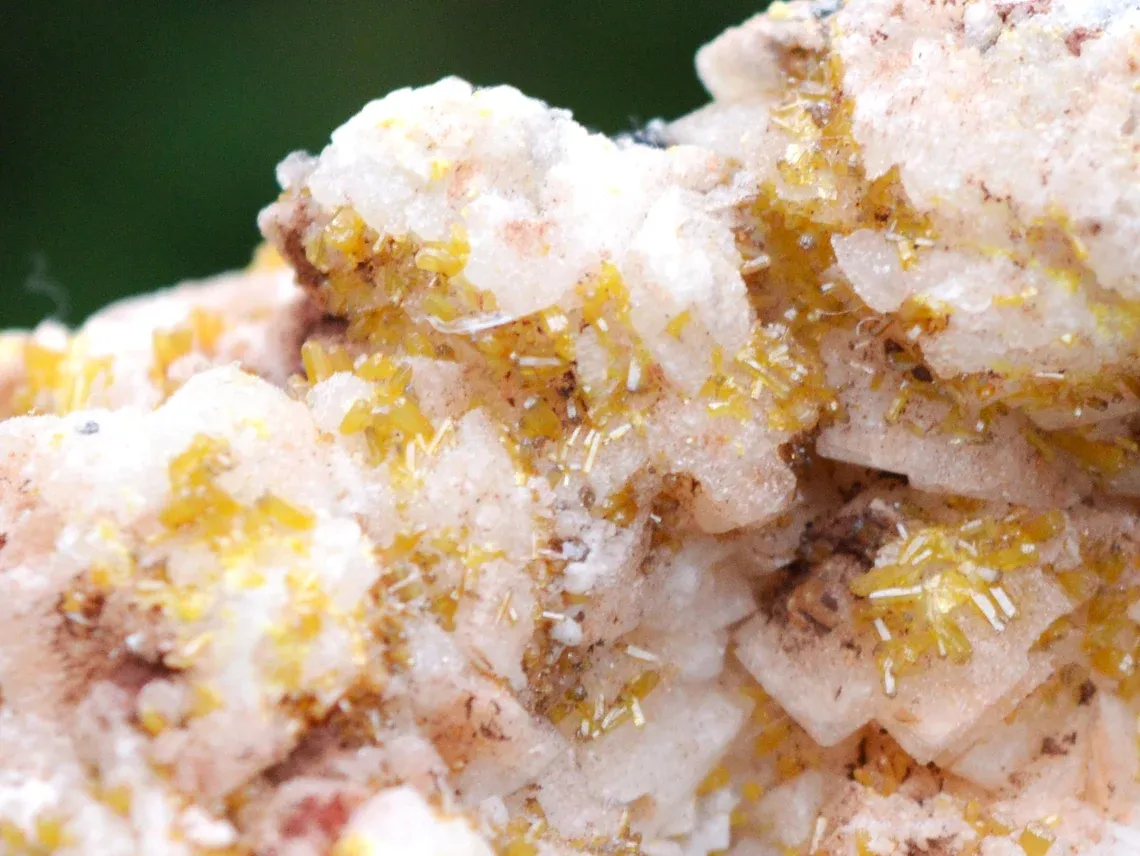 Mimetite & Calcite - 465 grams - Potosí Mine, Santa Eulalia Mining District, Chihuahua, Mexico - image 3