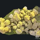 Mimetite, Cerussite, Mottramite, Calcite - image 1