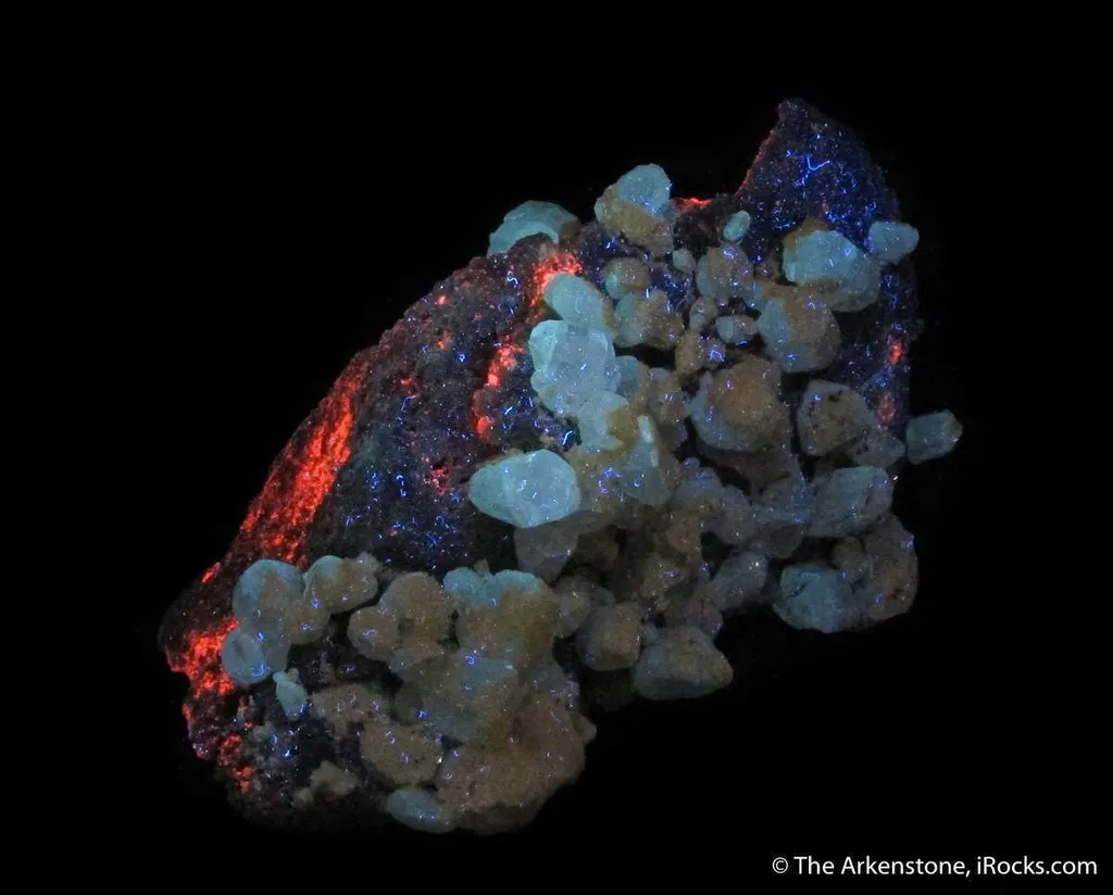Mimetite, Cerussite, Mottramite, Calcite - image 7