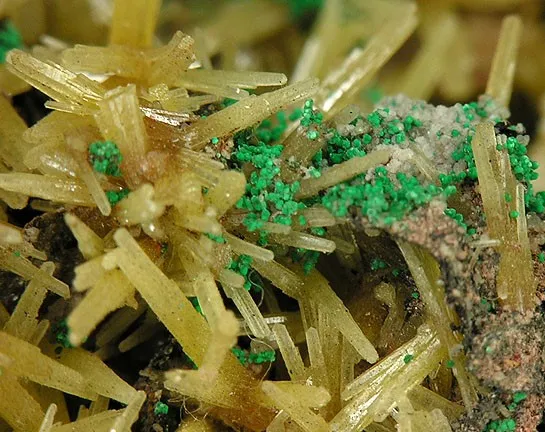 Mimetite, Malachite - image 2