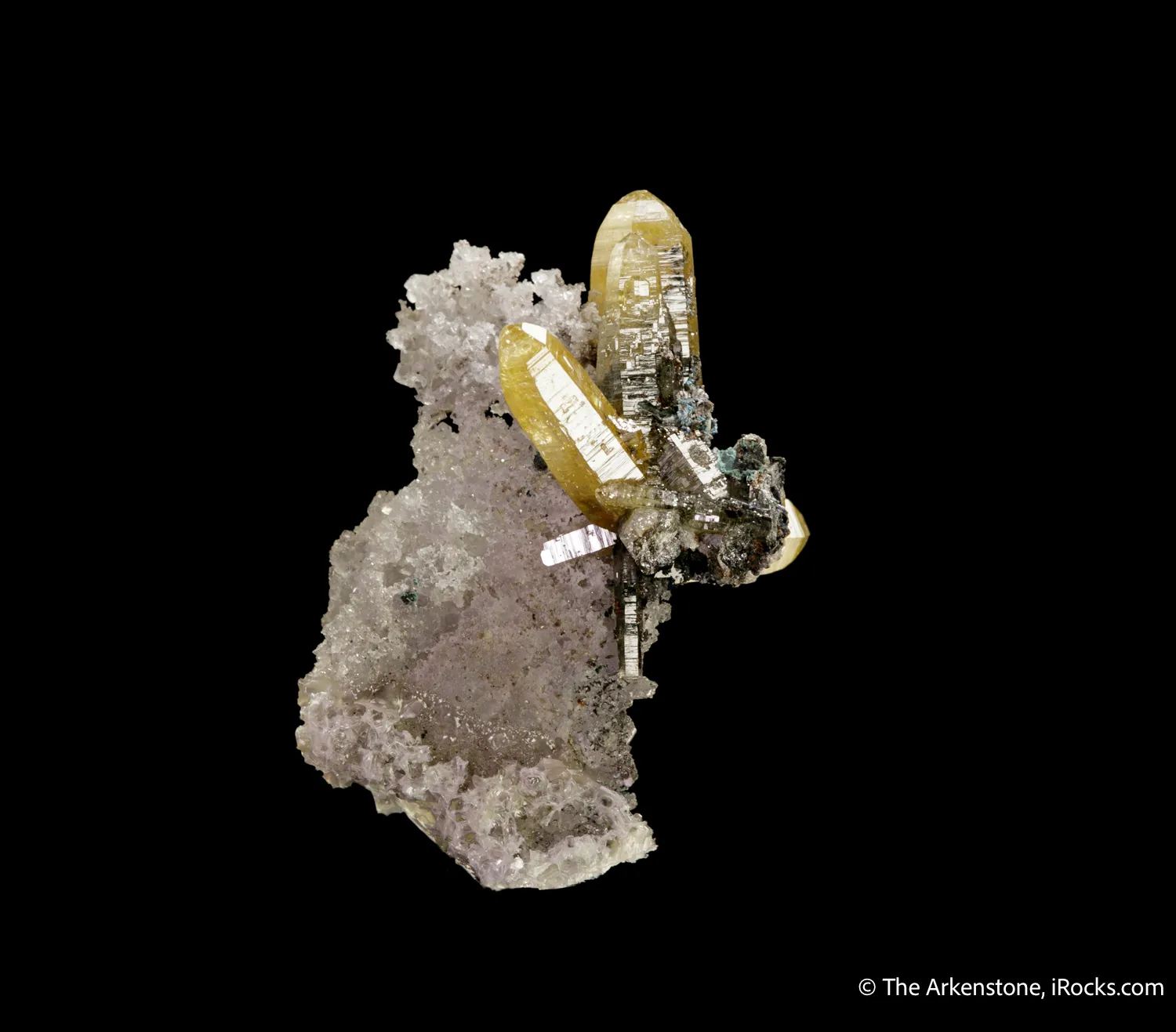 Mimetite on Cerussite - image 1