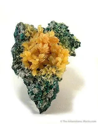 Mimetite on Quartz and Tennantite - image 3
