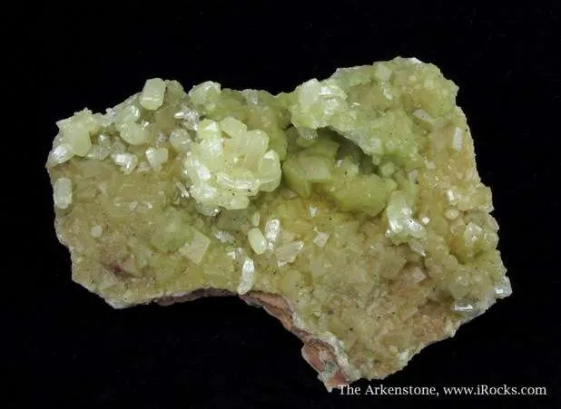 Mimetite on Smithsonite With Duftite - image 1