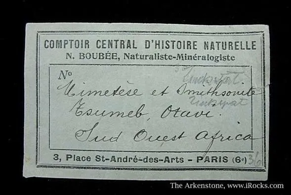 Mimetite on Smithsonite With Duftite - image 5